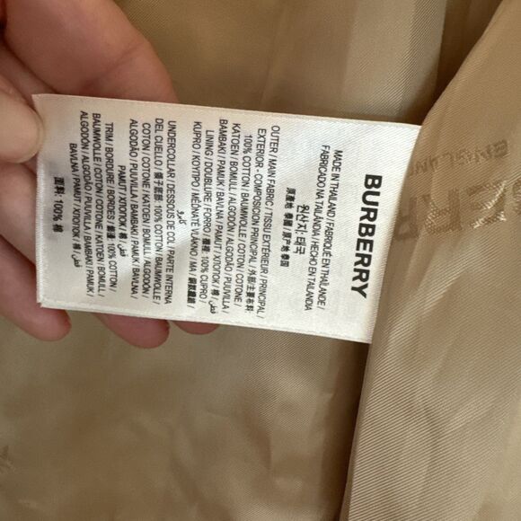 Burberry Womens Egremont Trench coat size 12 NWT - Picture 13 of 16